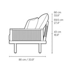 Sofa Outdoor - EOOS 4-Seater von Carl Hansen