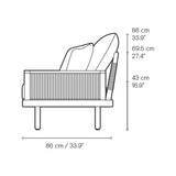Sofa Outdoor - EOOS 4-Seater von Carl Hansen