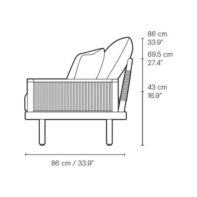 Sofa Outdoor - EOOS 4-Seater von Carl Hansen