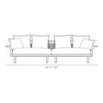 Sofa Outdoor - EOOS 4-Seater von Carl Hansen
