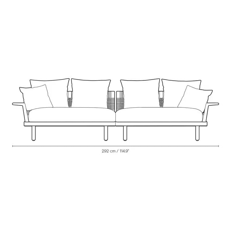 Sofa Outdoor - EOOS 4-Seater von Carl Hansen