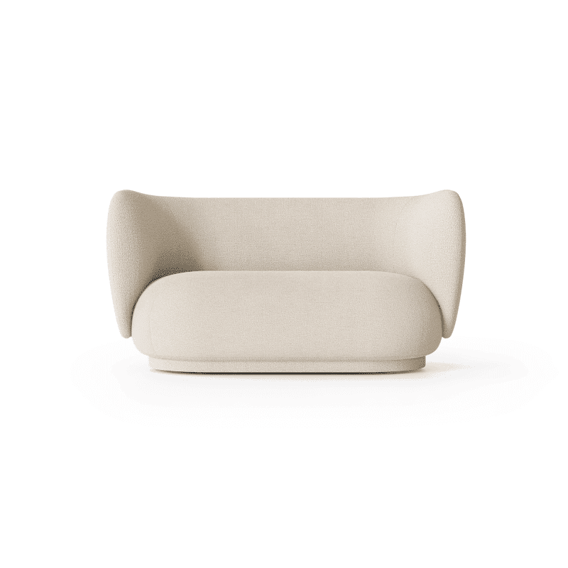 Sofa - Rico 2 Bouclé off-white von Ferm Living
