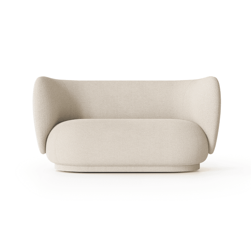 Sofa - Rico Boucle off white 2er von Ferm Living