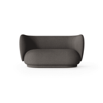 Sofa - Rico 2 Bouclé warm dark grey von Ferm Living