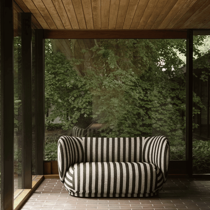 Sofa - Rico 2 Louisiana sand/black von Ferm Living