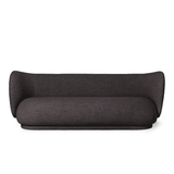Sofa - Rico 3 Bouclé dark grey von Ferm Living