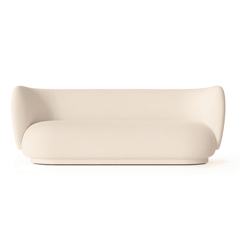 Sofa - Rico 3 Bouclé off-white von Ferm Living