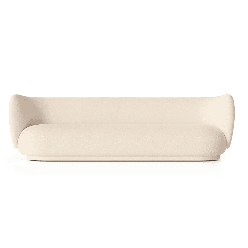 Sofa - Rico 4 Bouclé off-white von Ferm Living