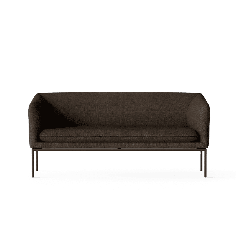 Sofa - Turn 2 Black Hallingdal dark brown von Ferm Living