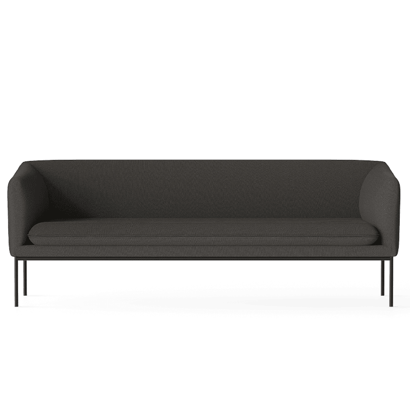 Sofa - Turn 3 Black Cyber dark grey von Ferm Living