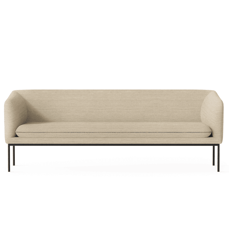 Sofa - Turn 3 Black Fiord sand von Ferm Living