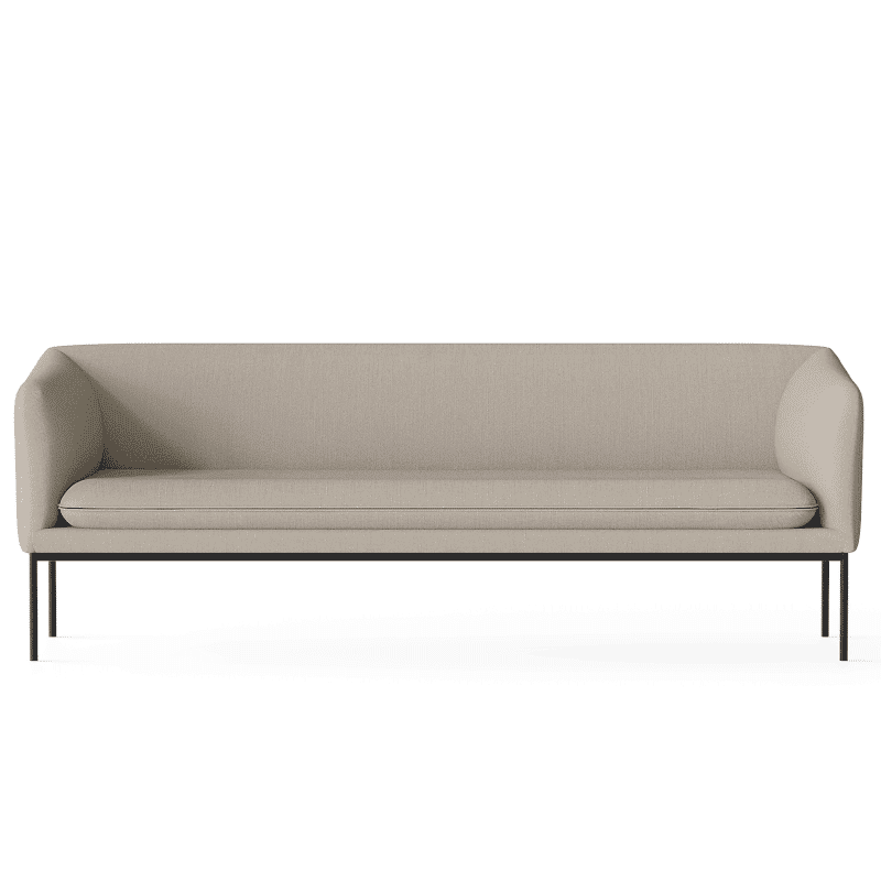 Sofa - Turn 3 Black Hot M. sand von Ferm Living