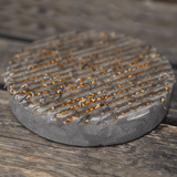 Sprout Stein - GROWING PLATE grey von Stenhuggardottern