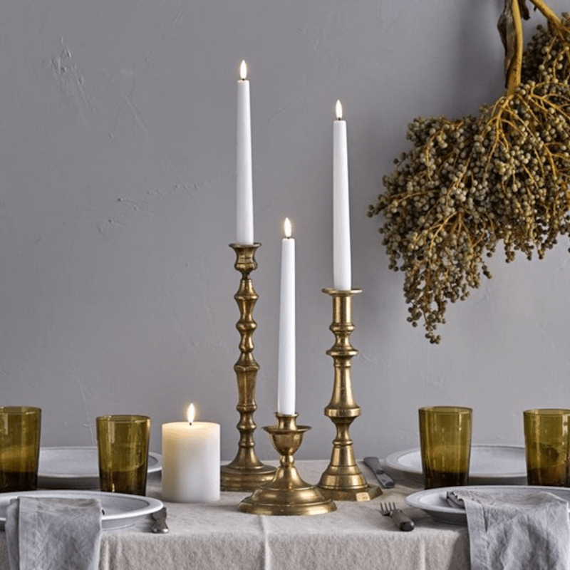 Stabkerzen - LED Beige 2er Set 25 von Uyuni