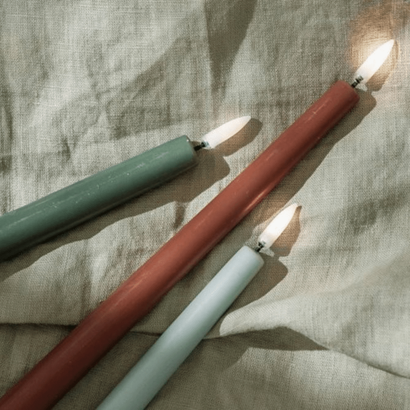 Stabkerzen - LED Beige 2er Set 25 von Uyuni