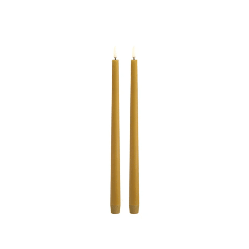 Stabkerzen - LED curry yellow 2er Set 2.3 x 32 von Uyuni
