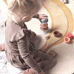 Stapelbecher – Tawa kirschrot/beige von OYOY