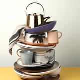 Stoffserviette - Linen striped 2er Set von HK Living