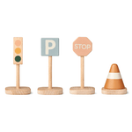 Strassensignal - Village mustard multi mix 4er Set von Liewood