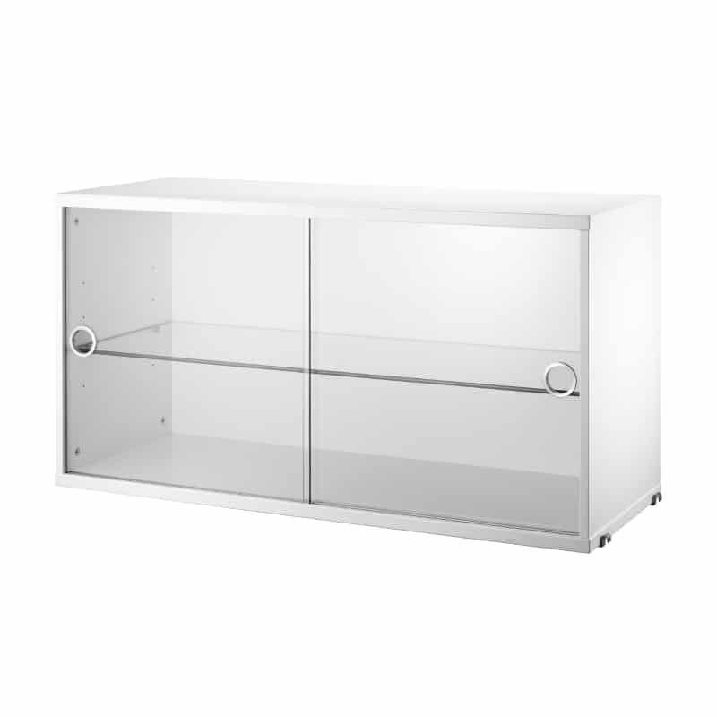 String Furniture - Modul mit Schiebetüren Glas