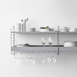 String – Rack Weingläser grau 2er Set 14x30 von String Furniture