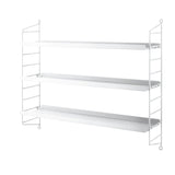 String – Wandregal Pocket Metall weiss von String Furniture