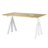 String – Works höhenverstellbarer Schreibtisch Eiche B140 von String Furniture