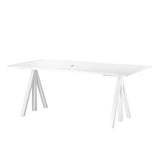 String – Works höhenverstellbarer Schreibtisch weiss B180 von String Furniture