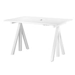 String – Works höhenverstellbarer Schreibtisch weiss B120 von String Furniture