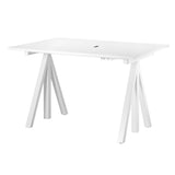 String – Works höhenverstellbarer Schreibtisch weiss B120 von String Furniture