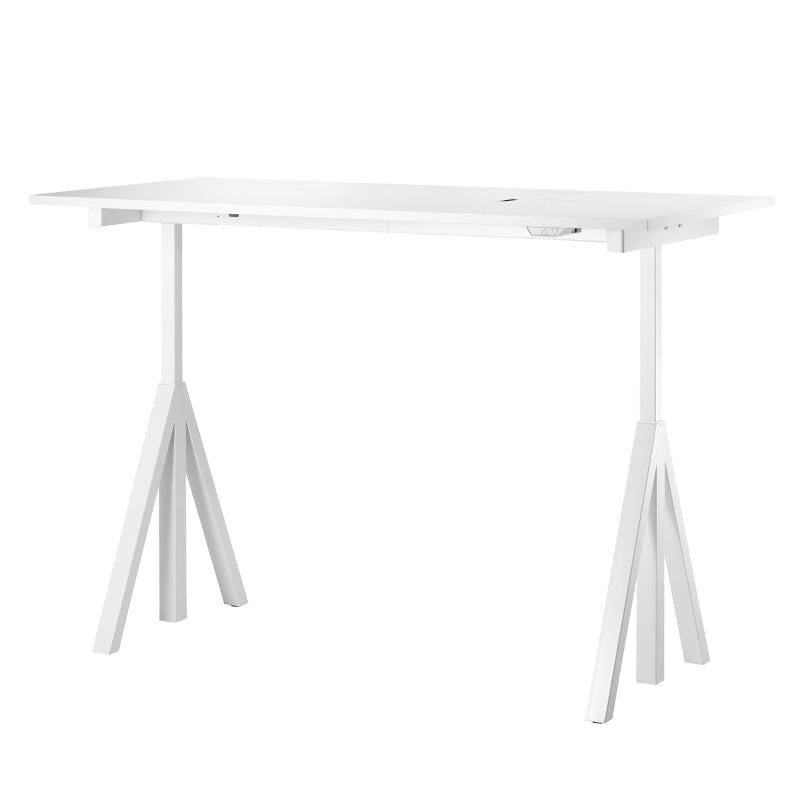 String – Works höhenverstellbarer Schreibtisch weiss von String Furniture