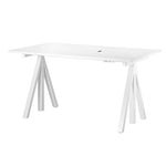 String – Works höhenverstellbarer Schreibtisch weiss B140 von String Furniture