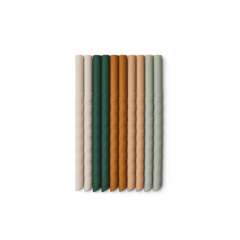 Strohhalme 10er Set – Timoti mustard multi mix von Liewood