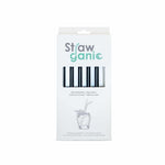 Strohhalme 5er Set - Glas schwarz von Strawganic