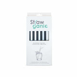 Strohhalme 5er Set - Glas schwarz von Strawganic
