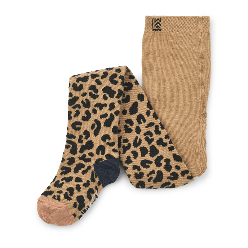 Strumpfhose - Silva mini leo oat/oat von Liewood
