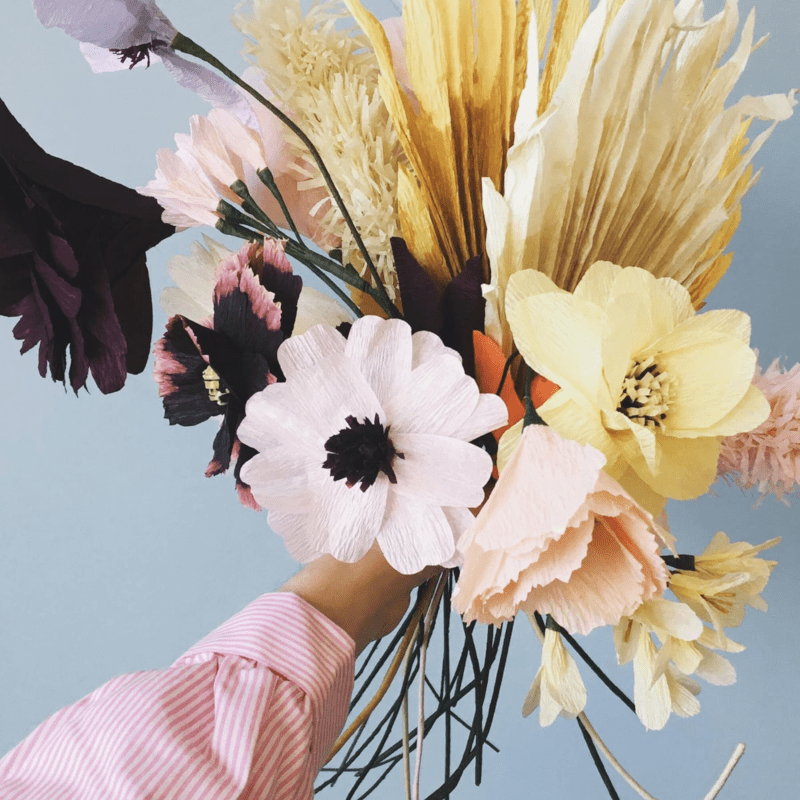 Studio About - Papierblume Poppy nude