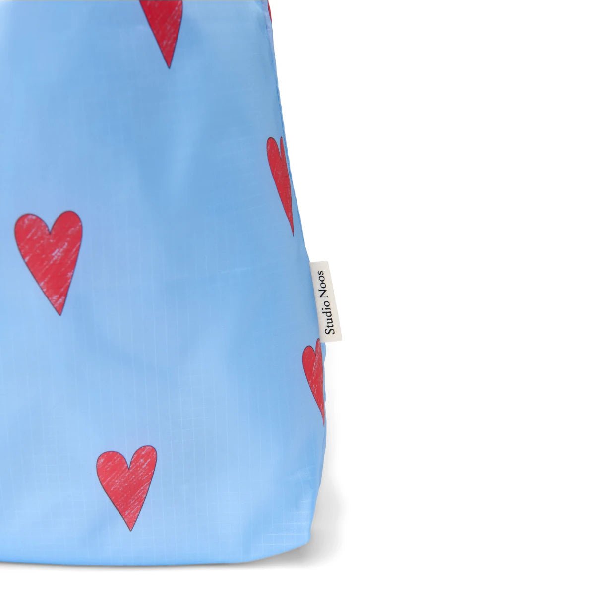 Studio Noos - Einkaufstasche Grocery Bag Heart light blue

