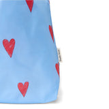 Studio Noos - Einkaufstasche Grocery Bag Heart light blue

