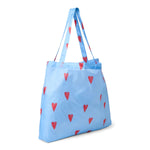 Studio Noos - Einkaufstasche Grocery Bag Heart light blue

