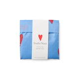 Studio Noos - Einkaufstasche Grocery Bag Heart light blue

