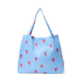 Studio Noos - Einkaufstasche Grocery Bag Heart light blue


