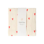 Studio Noos - Muselin Swaddle Hearts Natural