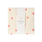 Studio Noos - Muselin Swaddle Hearts Natural