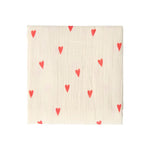 Studio Noos - Muselin Swaddle Hearts Natural