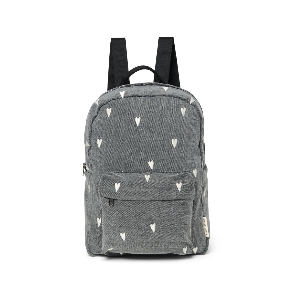 Studio Noos - Rucksack Midi Denim Hearts mit Vordertasche