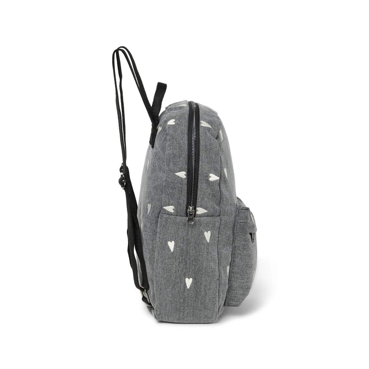 Studio Noos - Rucksack Midi Denim Hearts mit Vordertasche