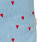 Studio Noos - Tasche Mom Puffy Denim Hearts