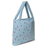 Studio Noos - Tasche Mom Puffy Denim Hearts