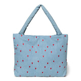 Studio Noos - Tasche Mom Puffy Denim Hearts